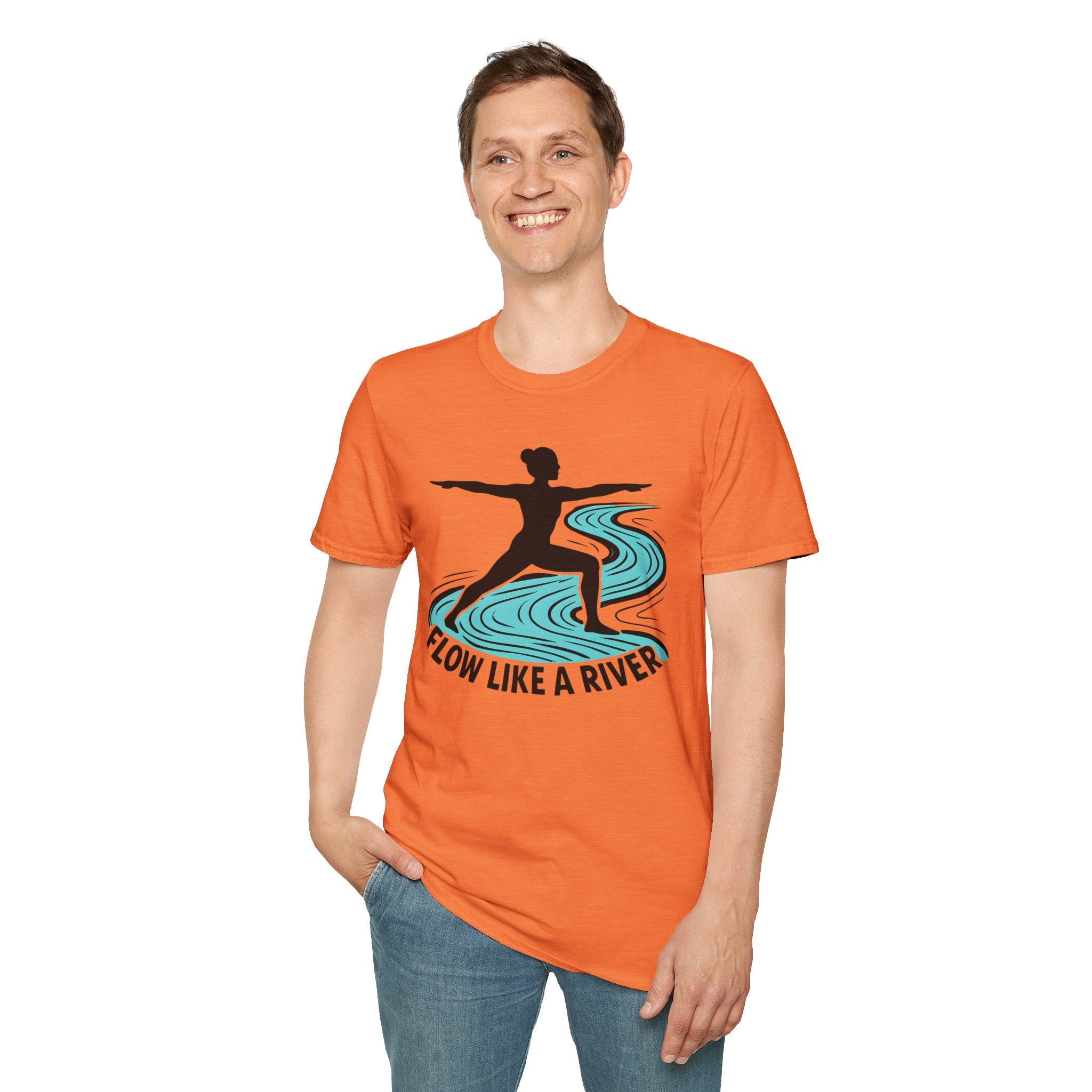 "Flow Like A River" Yoga T-Shirt