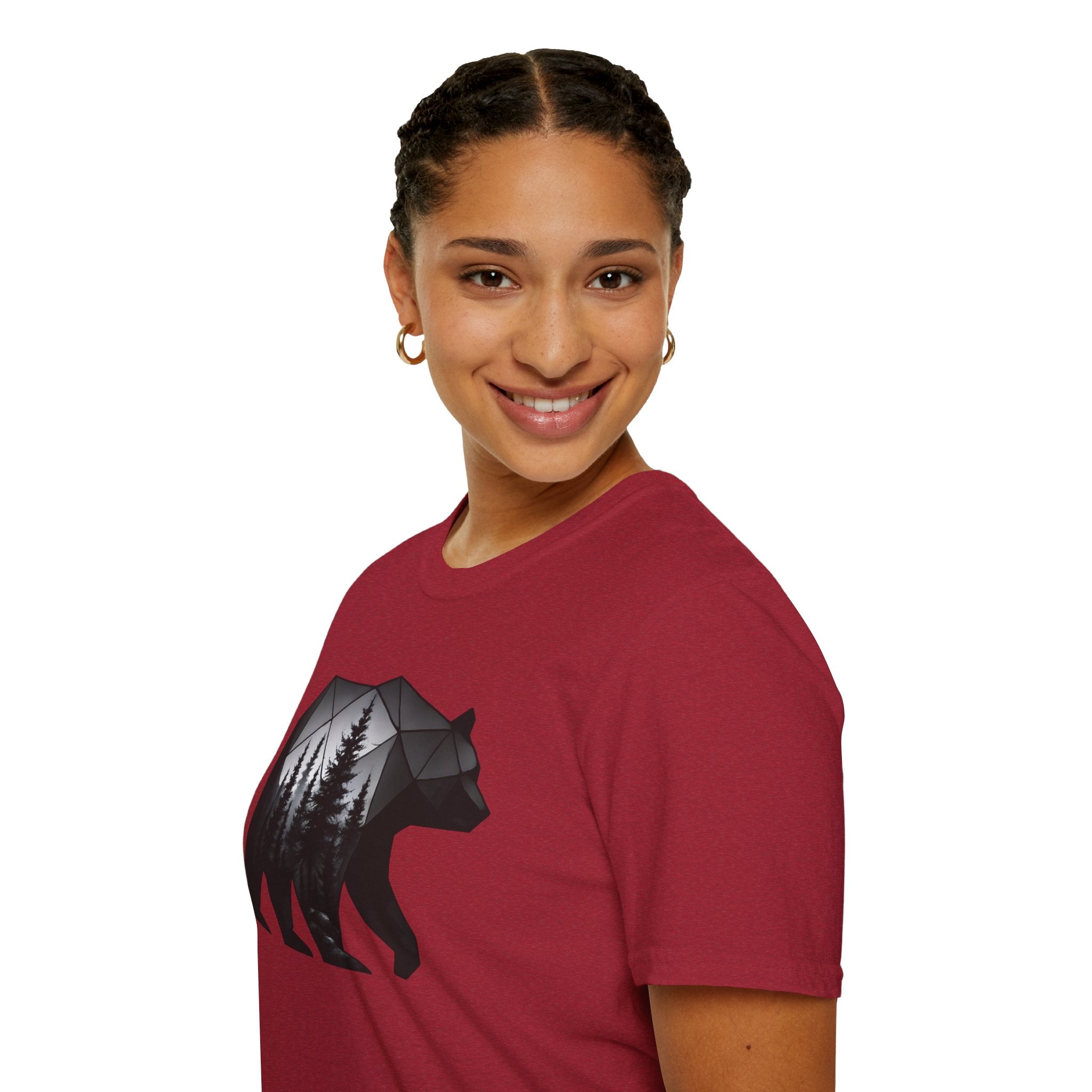 Geometric Forest Bear T-Shirt