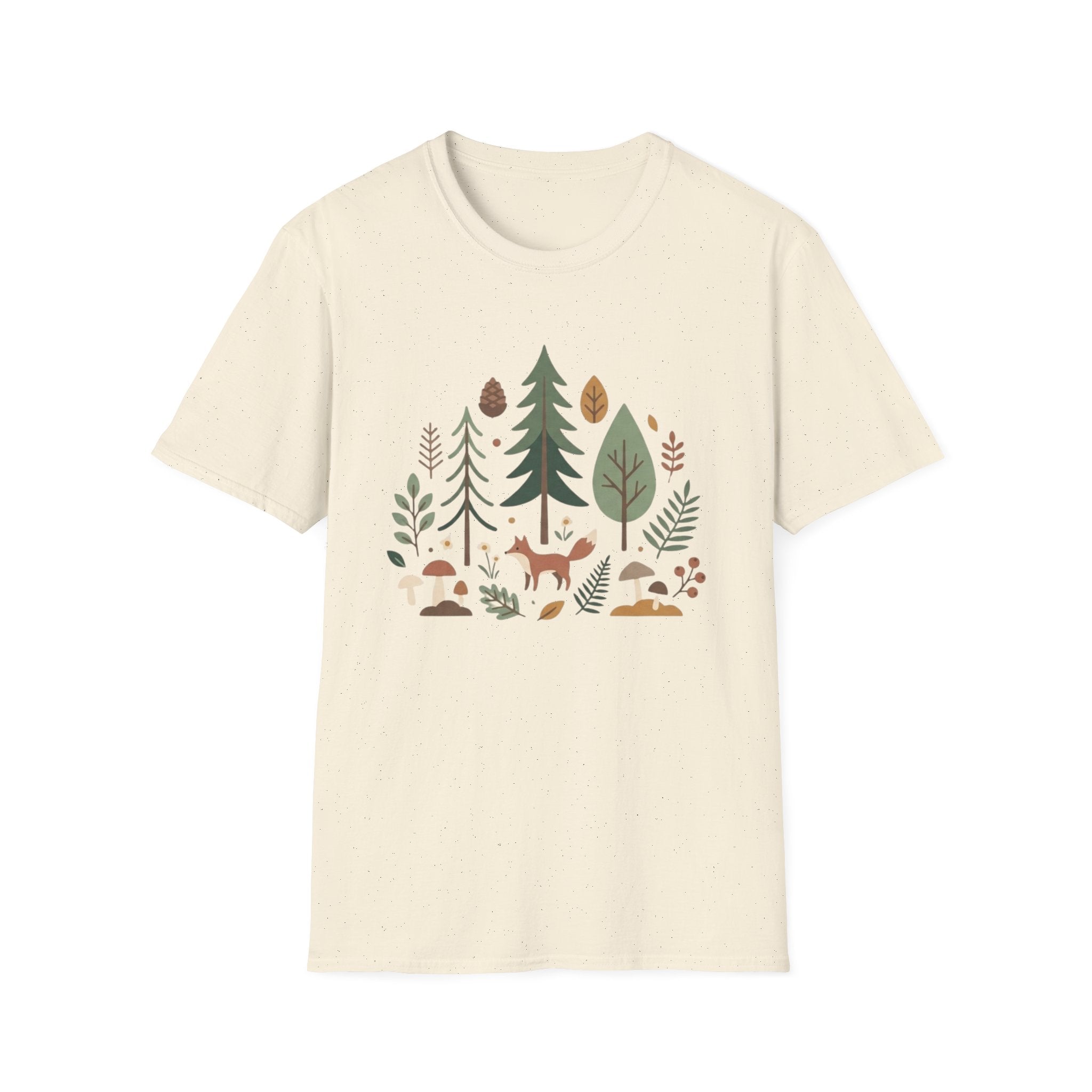 Woodland Fox T-Shirt — Nature Forest Camping Graphic Tee