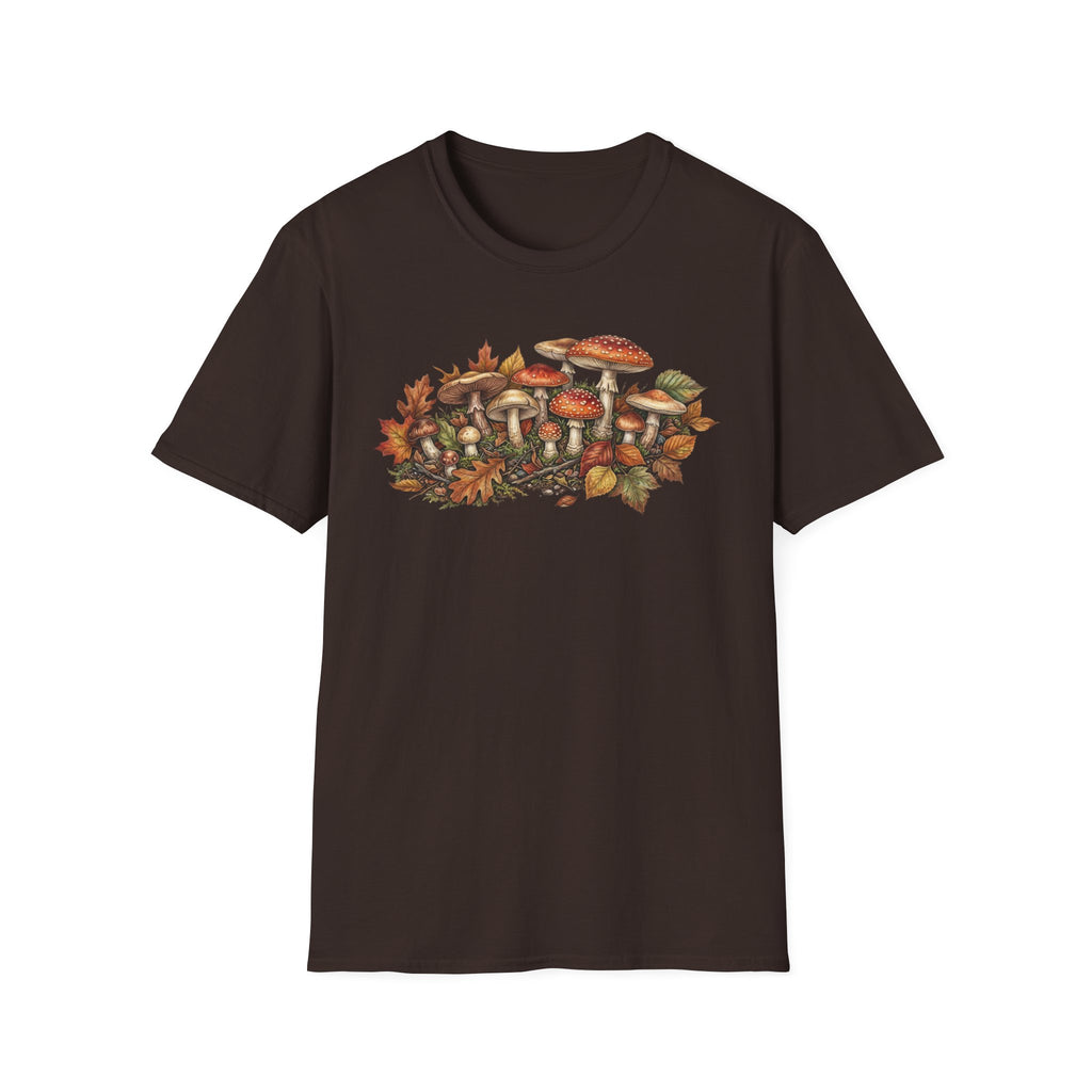 Mushroom & Autumn Leaves T-Shirt