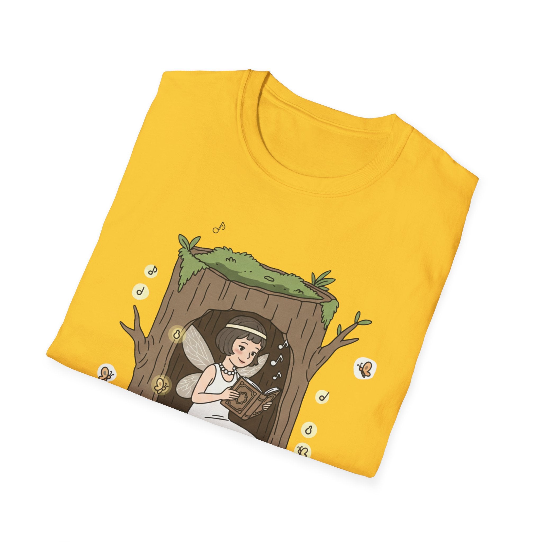 Forest Flapper Fairy Reading in Tree Hollow T-Shirt