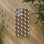 Eco-Friendly Phone Case — Vintage Camper Pattern Biodegradable iPhone Cover