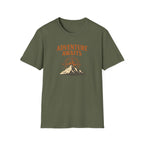 "Adventure Awaits" Compass & Mountain T-Shirt