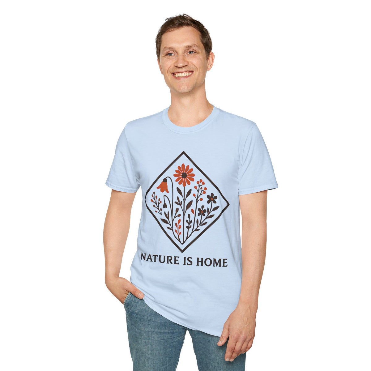 "Nature Is Home" Floral T-Shirt