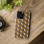 Eco-Friendly Phone Case — Vintage Camper Pattern Biodegradable iPhone Cover