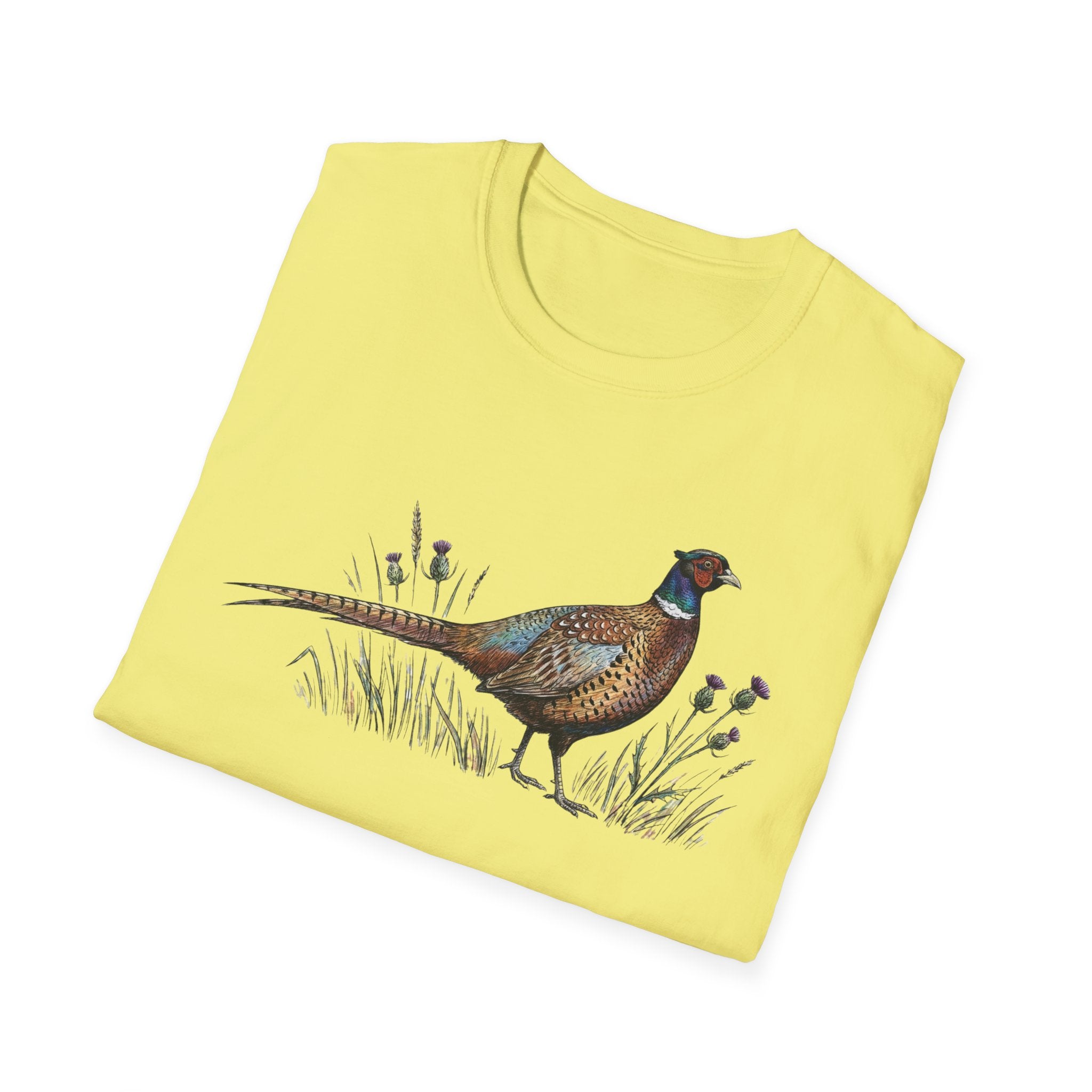 Pheasant Graphic T-Shirt — Vintage Game Bird Tee for Hunters & Nature Lovers