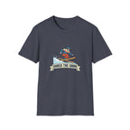 Shred the Gnar Skier T-Shirt | Retro Skiing Graphic