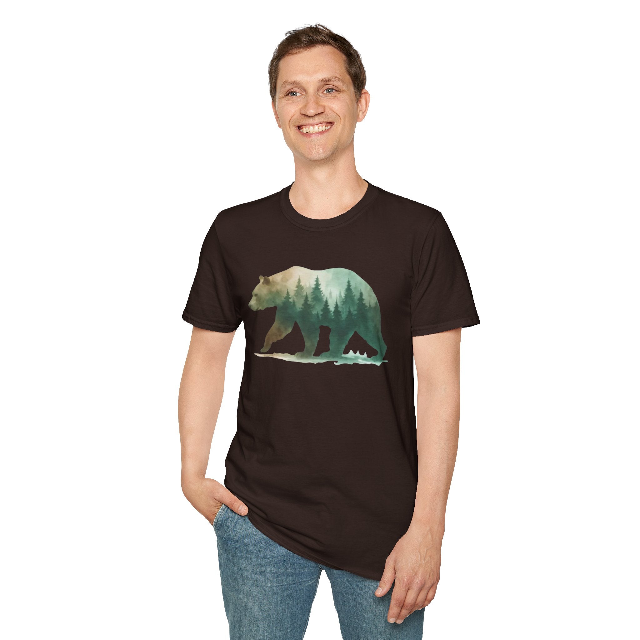 Forest Bear Silhouette T-Shirt