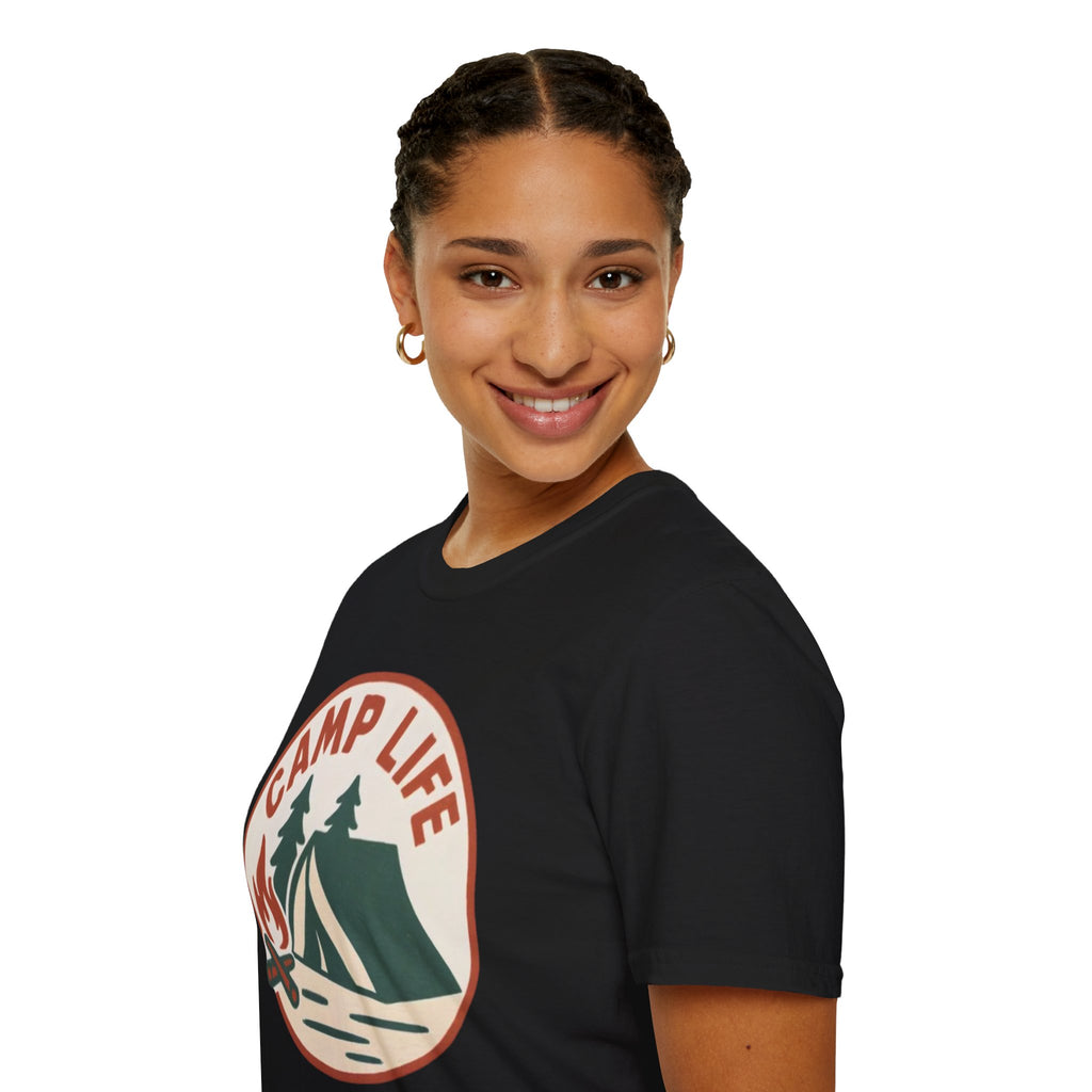 Camp Life T-Shirt — Tent & Campfire Outdoor Tee