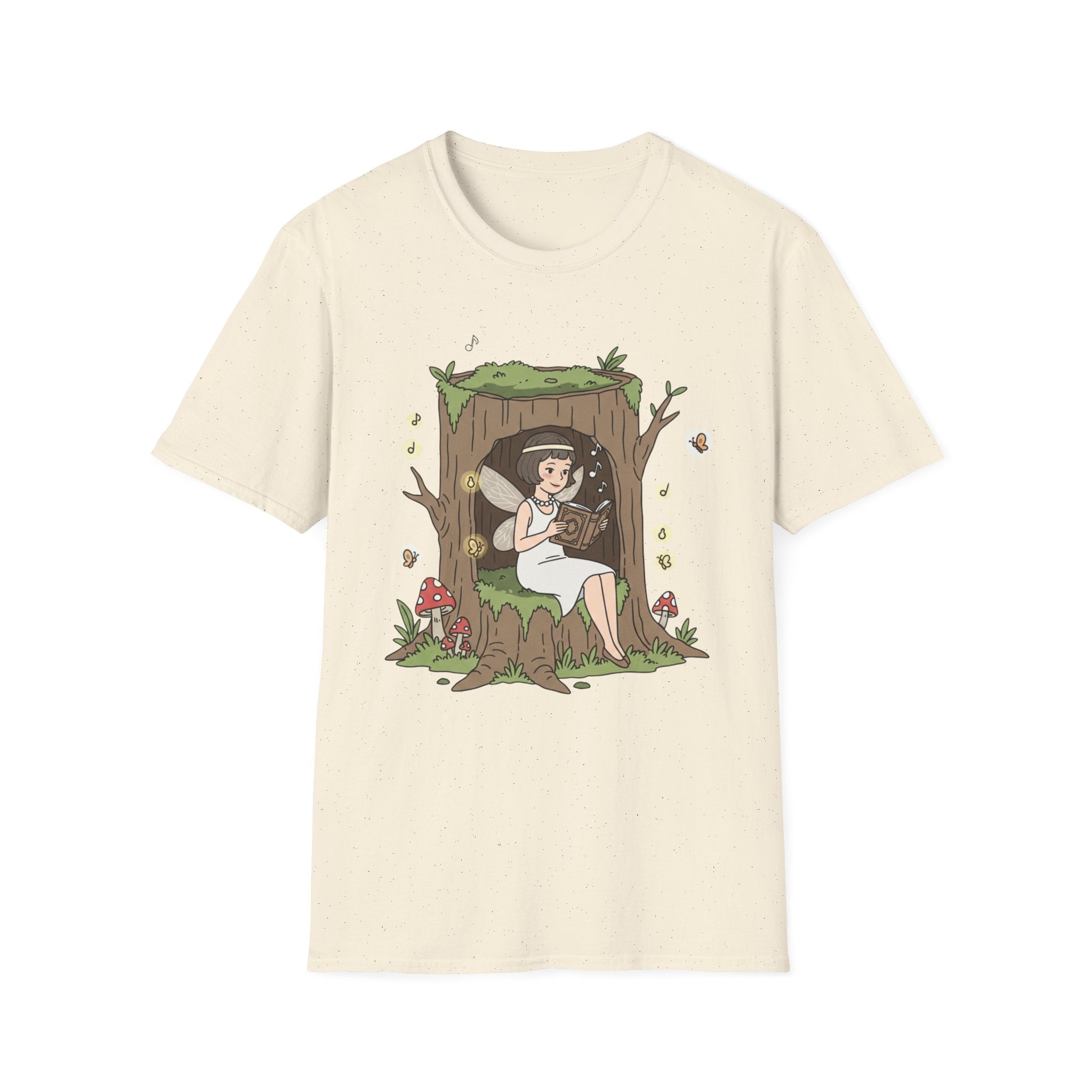 Forest Flapper Fairy Reading in Tree Hollow T-Shirt