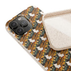 Eco-Friendly Phone Case — Vintage Camper Pattern Biodegradable iPhone Cover